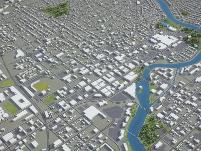 South Bend  Low-poly 3D model