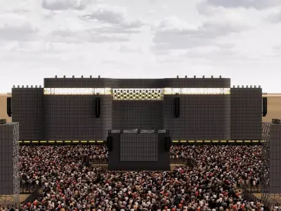 Realistic Large Festival Stage  3D model