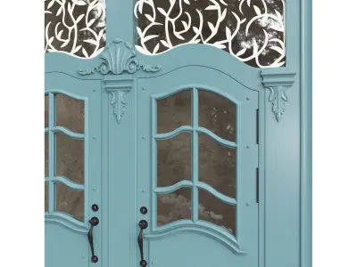 Entrance classic door 64  3D model