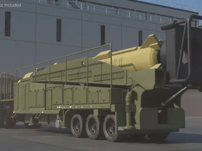  Strategic Missile Launch Trailer Rigged 