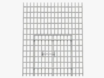 Medieval Door Low-poly 3D model