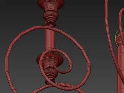 Eyelash Chandelier  Small 3D model