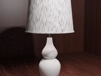 interior table lamp Low-poly 3D model