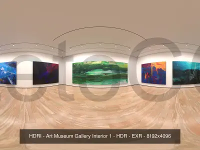 HDRI - Art Museum Gallery Interiors - Mega Pack Texture