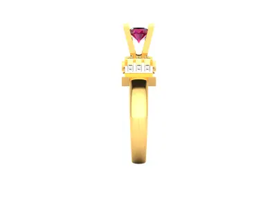 Women Ring  Render 3dm STL OBJ FBX Details 3D print model 175