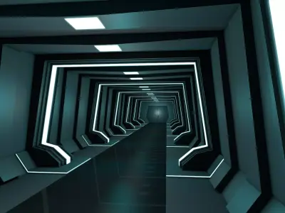 Corridor Interior 3D model get