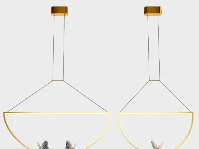 Lampatron Babetta Duo pendant lamp 3D model
