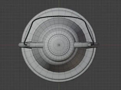 3D Old Lantern Low-poly 3D model