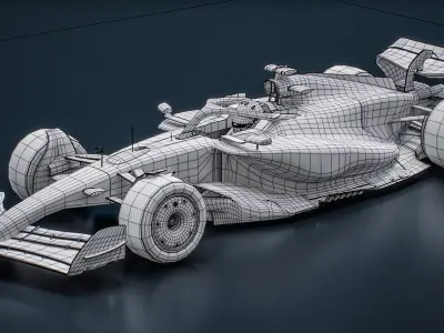  Mercedes F1 W16 2025 Formula 1 Race Car 