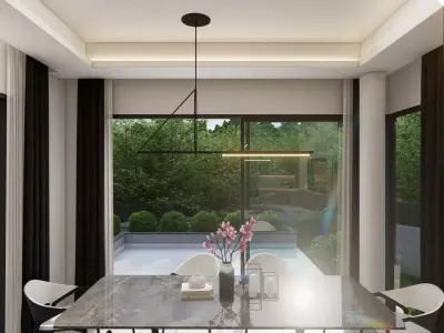 modern chandelier pendant 3d model 3D model