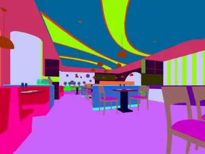 Business Restaurant - Coffee - Banquet  201 3D model