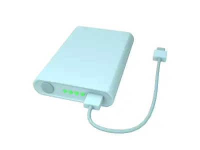 Power Bank Icon v1 004 Low-poly 3D model