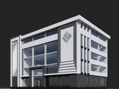 Office Building ID003 3D model