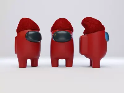 Among Us Beanie Character 3D model