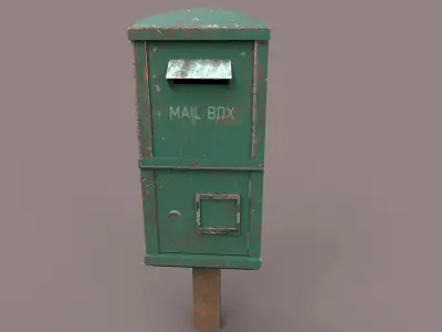 Mail Boxes Pack Low-poly 3D model