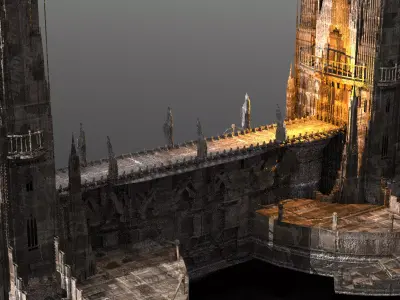 London Celtic watchtowers Castle Kitbash  3D model