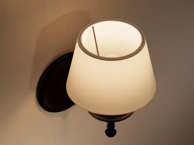 Minimalist Wall Sconce Lamp - Modern Interior Light for Corona 3D model
