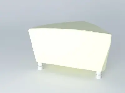Pouf  light green  Free 3D model