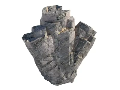 sharp edge rock   Low-poly 3D model