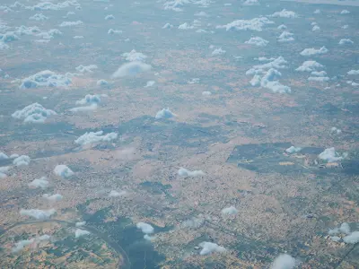 Agra India City Landscape 3D Model 3D model