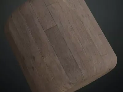 Glossy Varnished Rustic Wood Planks PBR Seamless Texture