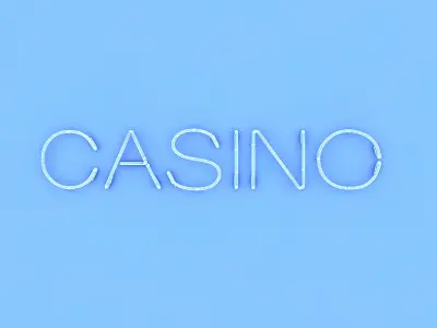 Casino Neon Sign Low-poly 3D model