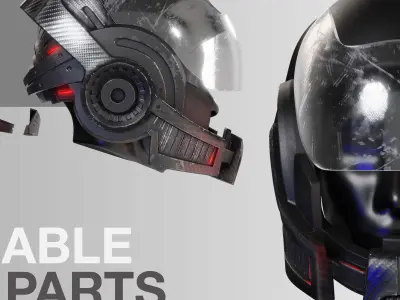 Mass Effect - N7 Helmet Shepard 3D Model 3D print model