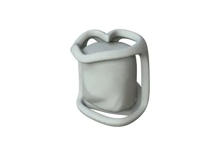 SciFi Shape Object Low Poly 20 Low-poly 3D model