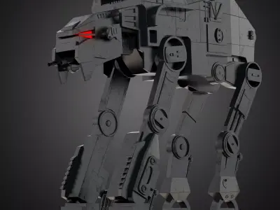AT-M6 Star Wars All Terrain MegaCaliber Six RIGGED 3D model