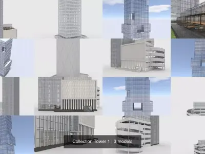Collection Tower 1 3D Model Pack