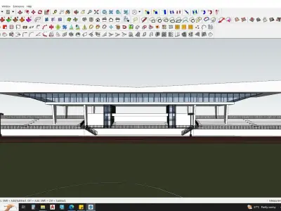 Contemporary Stadium 3d model 3D model