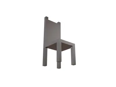 Voxel Chair v1 003 Low-poly 3D model