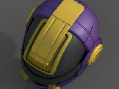 Helmet scifi military futuristic technology  Low-poly 3D model purchase