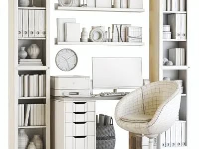 Office workplace 105 3D model