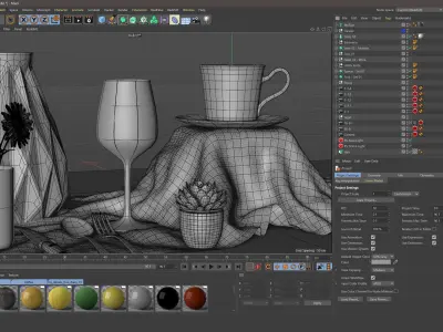 Project file Daily Render 01 Cinema 4D and Redshift render 3D model