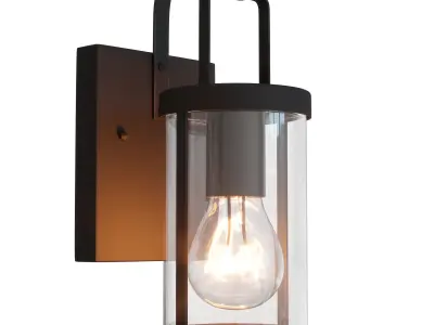 Lucide LINDELO - Outdoor wall light wall mounted 3D model