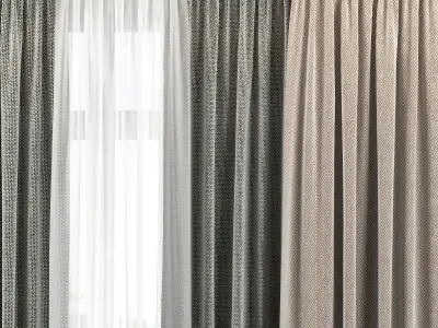 Curtain Set 321 3D model