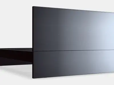 MALM Bed frame high 21 Low-poly 3D model