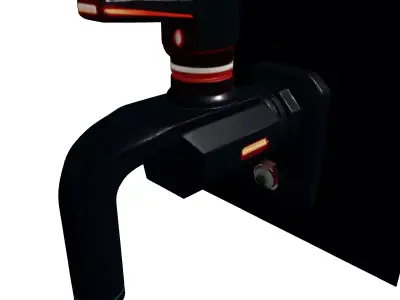 SciFi Futuristic Smart Faucet Low-poly 3D model