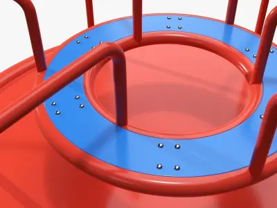 Carousel Merry-go-round 03 3D model