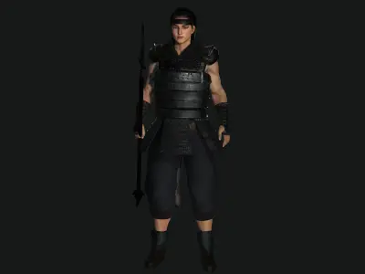 AAA 3D REALISTIC ASIAN JAPANESE CHARACTER - WARRIOR or KNIGHT