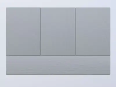 Modern Wall Mounted Storage Cabinet with Openable Doors Low-poly 3D model
