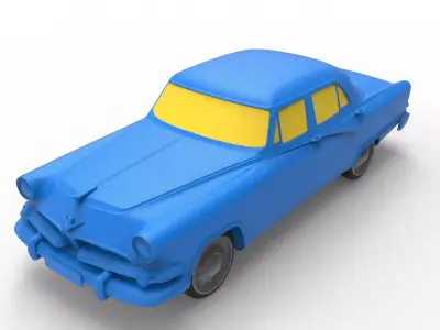 Dodge Coronet 1955 Classic Car 3D print model