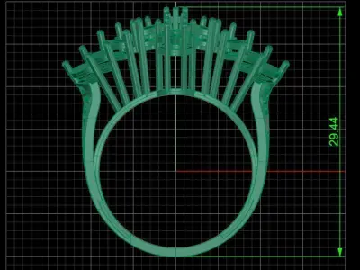 Jewelry ring 167 3D print model