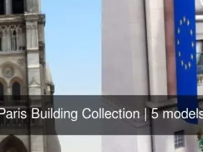 Paris Building Collection 3D Model Pack