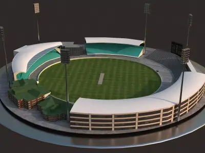 Sydney Stadium Low-poly 3D model