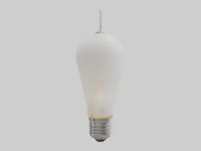 Light bulb model Low-poly 3D model