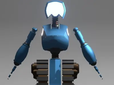 Blue Robot 3D model