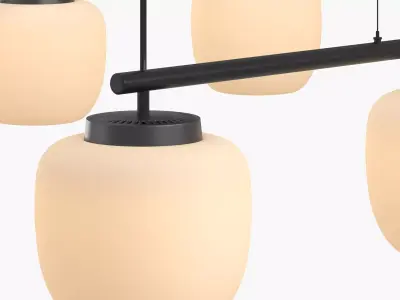 Devorm Split Straight Rail Pendant Acorn Lamps 3D model