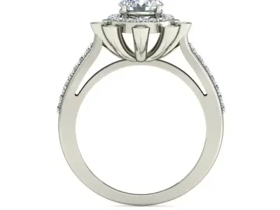 Women Ring  Render 3dm STL OBJ FBX Details 3D print model 103